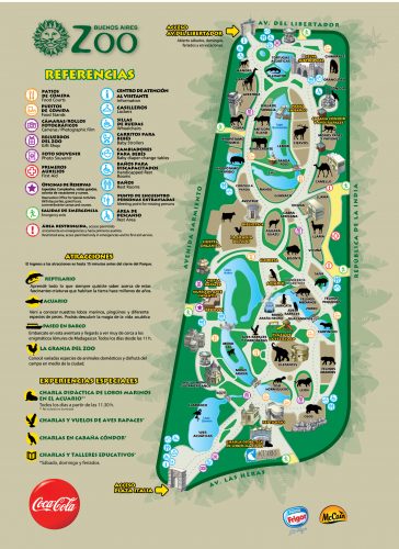 Mapa do Zoo de Buenos Aires